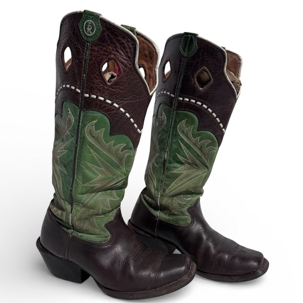 Tony Lama Saddle Outback Buckaroo Boot Size 9EE